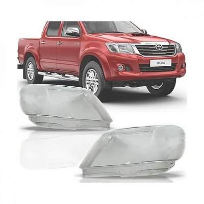 Lente do farol hilux toyota de 2012 a 2015 lado direito picape