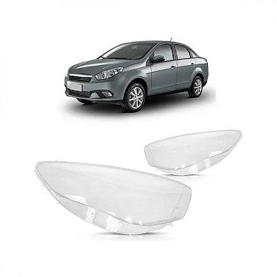 Lente do farol grand siena fiat de 2012 a 2022 lado esquerdo