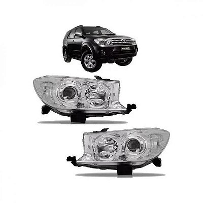 Farol hilux SW4 toyota de 2009 a 2011 lado direito manual