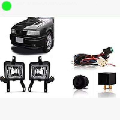 Kit farol auxiliar vectra chevrolet de 1993 a 1996 com botão universal
