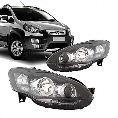 Farol idea fiat de 2011 a 2016 lado esquerdo fumê