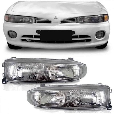 Farol galant mitsubishi de 1993 a 1995 lado esquerdo sem pisca