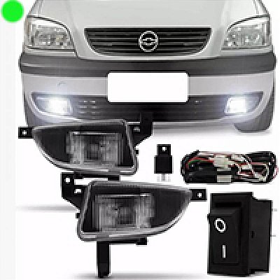 Kit de farol auxiliar zafira chevrolet de 2001 a 2004 com botão universal