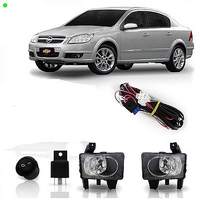 Kit de farol auxiliar vectra chevrolet de 2006 a 2008 sem grade com botão universal