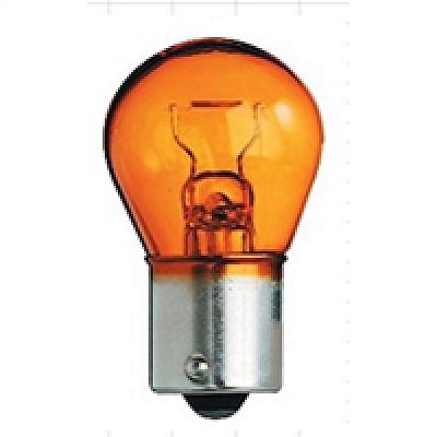 Lâmpada âmbar PY21W 12 volts um polo