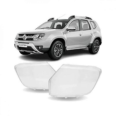Lente de farol duster e oroch renault de 2016 a 2020 lado direito