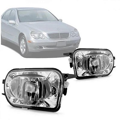 Farol auxiliar c180 mercedes benz de 2004 a 2007 lado direito lente lisa