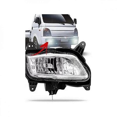 Farol auxiliar hr hyundai de 2013 a 2025 lado direito acrílico