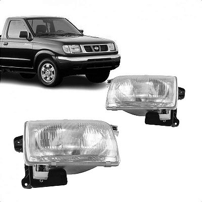 Farol frontier nissan de 1998 a 2002 lado direito lente de vidro