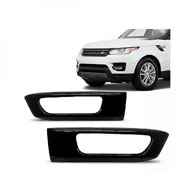 Moldura inferior para choque para farol auxiliar range rover sport land rover de 2014 a 2018 lado esquerdo preto