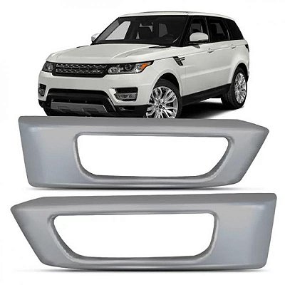 Moldura inferior para choque para farol auxiliar range rover sport land rover de 2014 a 2018 lado direito prata