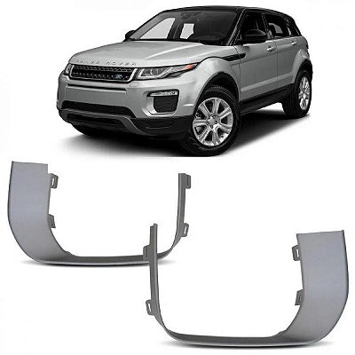 Moldura inferior para choque para farol auxiliar evoque land rover de 2016 a 2018 lado direito cinza versão se