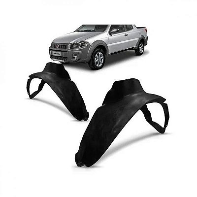 Para barro strada fiat de 2014 a 2020 lado direito versão working com furo para farol de milha