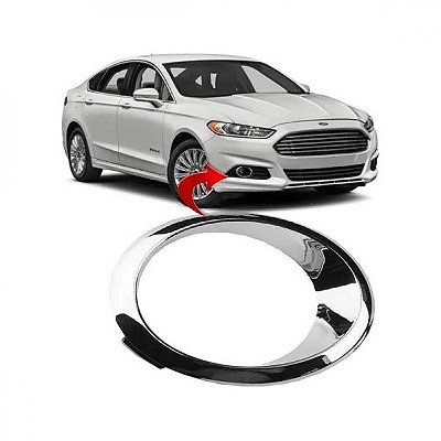 Moldura inferior para choque fusion ford de 2013 a 2016 lado esquerdo cromado para farol auxiliar