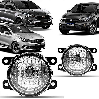 Farol auxiliar argo e cronos fiat de 2017 a 2025 e mobi fiat de 2016 a 2025 lado esquerdo