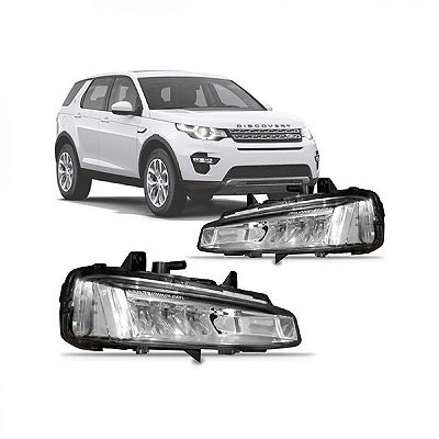 Farol auxiliar discovery sport land rover de 2014 a 2018 lado esquerdo com LED