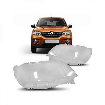 Lente de farol kwid renault de 2017 a 2022 lado esquerdo