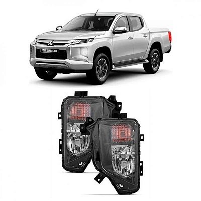 Farol auxiliar l200 triton mitsubishi de 2021 a 2025 lado direito