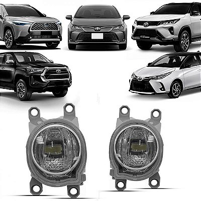 Farol auxiliar corolla toyota de 2020 a 2025 e hilux SRV toyota de 2021 a 2023 lado direito LED