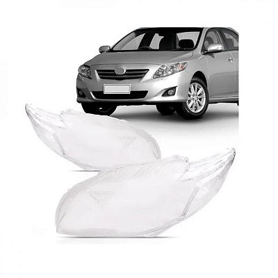 Lente do farol corolla toyota de 2009 a 2011 lado direito