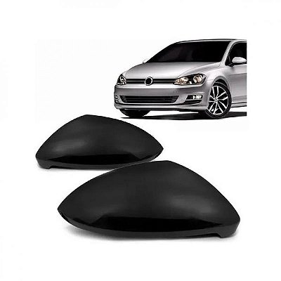 Capa de retrovisor golf volkswagen de 2014 a 2020 lado esquerdo preta