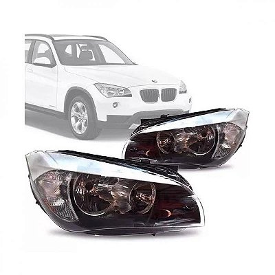 Farol x1 bmw de 2010 a 2013 lado esquerdo sem xenon sem projetor com friso banco