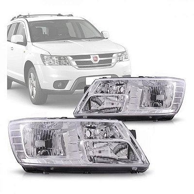Farol journey dodge de 2009 a 2018 e freemont fiat de 2011 a 2014 lado esquerdo elétrico