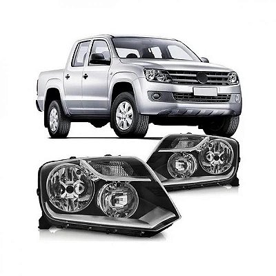 Farol amarok volkswagen de 2010 a 2016 lado esquerdo manual