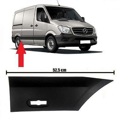 Friso lateral sprinter mercedes benz de 2012 a 2019 lado direito dianteiro e traseiro curto