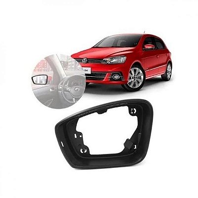 Aro do retrovisor gol volkswagen de 2013 a 2023 lado direito com furo para pisca