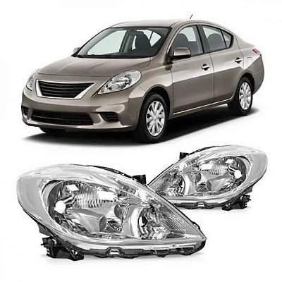 Farol versa nissan de 2011 a 2014 lado esquerdo