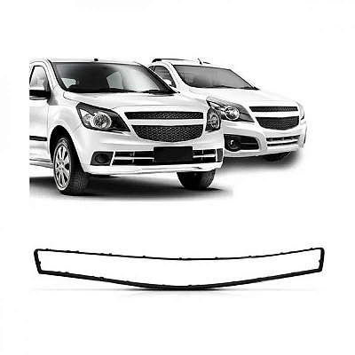 Moldura inferior para choque do suporte da grade agile chevrolet de 2009 a 2014 e montana chevrolet de 2011 a 2021 preta