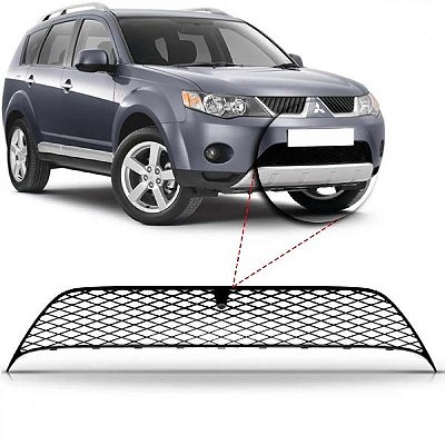 Grade do para choque outlander mitsubishi de 2008 a 2009 dianteiro central