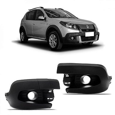 Grade do para choque sandero stepway renault de 2012 a 2014 dianteiro lado esquerdo