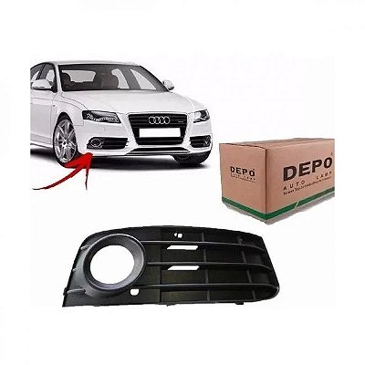 Grade do para choque a4 audi de 2009 a 2011 dianteiro lado direito com aro preto