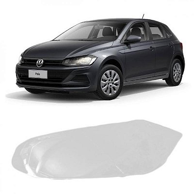 Lente do farol polo e virtus volkswagen de 2018 a 2022 lado esquerdo