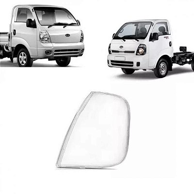 Lente do farol bongo kia de 2005 a 2023 lado esquerdo