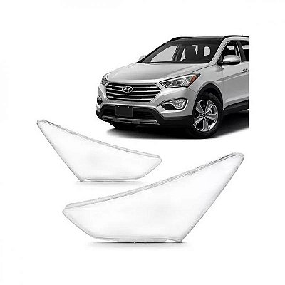 Lente de farol santa fe hyundai de 2014 a 2016 lado direito