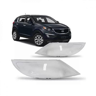 Lente de farol sportage kia de 2011 a 2016 lado direito