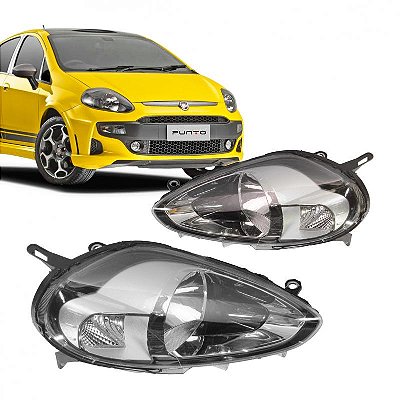 Farol punto fiat de 2013 a 2017 lado esquerdo cromado