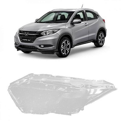 Lente farol hrv honda de 2015 a 2018 lado esquerdo