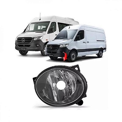 Farol auxiliar sprinter mercedes benz de 2020 a 2025 lado esquerdo H11