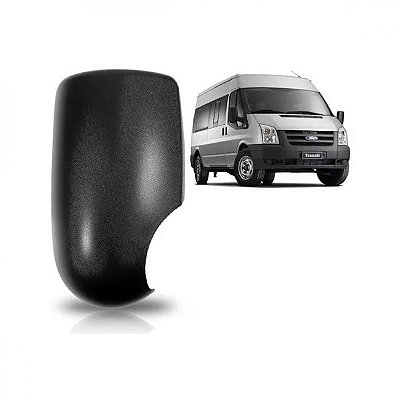 Capa do retrovisor transit ford de 2007 a 2013 lado direito preta