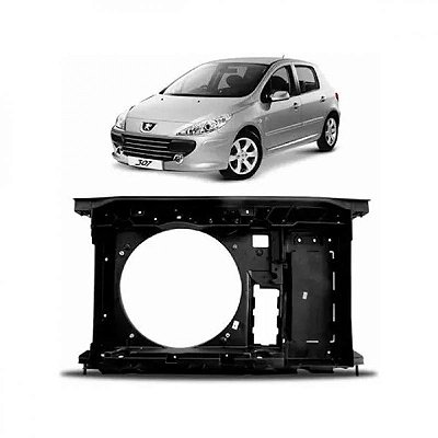 Painel do ventilador 307 peugeot de 2007 a 2012 e c4 citroën de 2006 a 2012 dianteiro lado esquerdo manual cromado 1.6