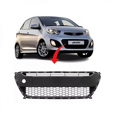 Grade para para choque picanto kia de 2012 a 2015 dianteiro central