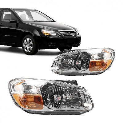 Farol cerato kia de 2006 a 2008 lado direito manual