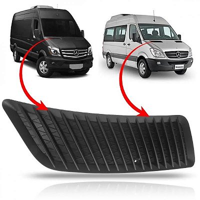 Grade churrasqueira do para brisa sprinter mercedes benz de 2012 a 2019 lado esquerdo