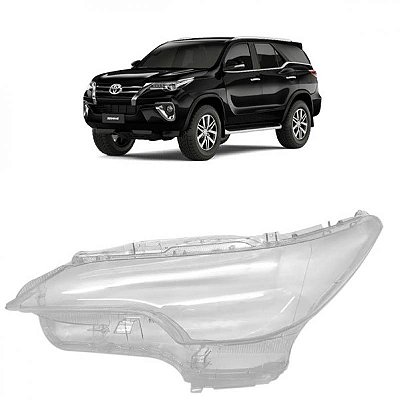 Lente de farol hilux sw4 toyota de 2016 a 2020 lado esquerdo