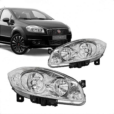 Farol linea fiat de 2008 a 2016 lado direito