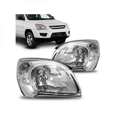 Farol sportage kia de 2009 a 2010 lado direito manual